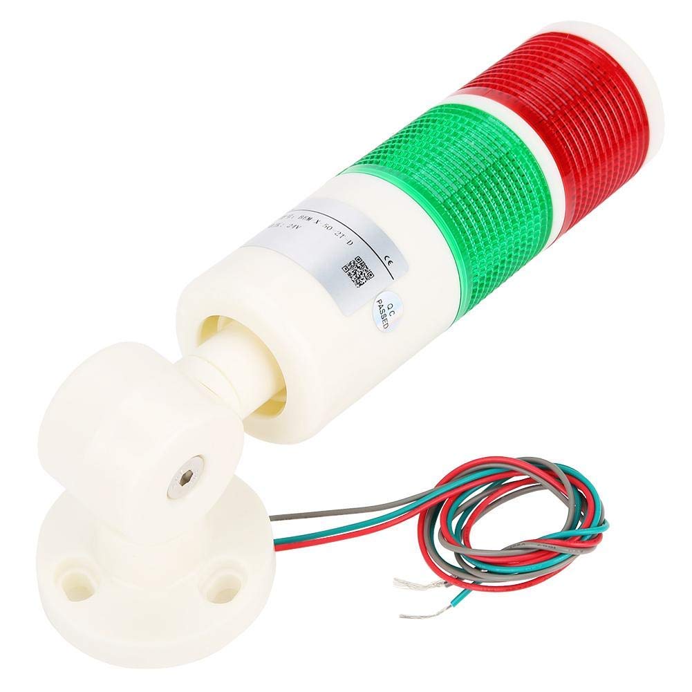 Hilitand BEM-50-2T-D 24V DC-LED-Anzeige Rotes und grünes Maschinen-Warnlicht als ABS-Metall-Warnsignal