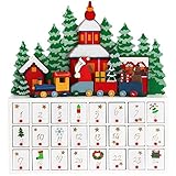 PERSONALIZADO - Este calendario de Adviento de madera le ofrece la oportunidad de crear y personalizar su regalo hacia sus seres queridos. Con este bonito calendario de adviento podrá empezar a crear una tradición navideña en su familia