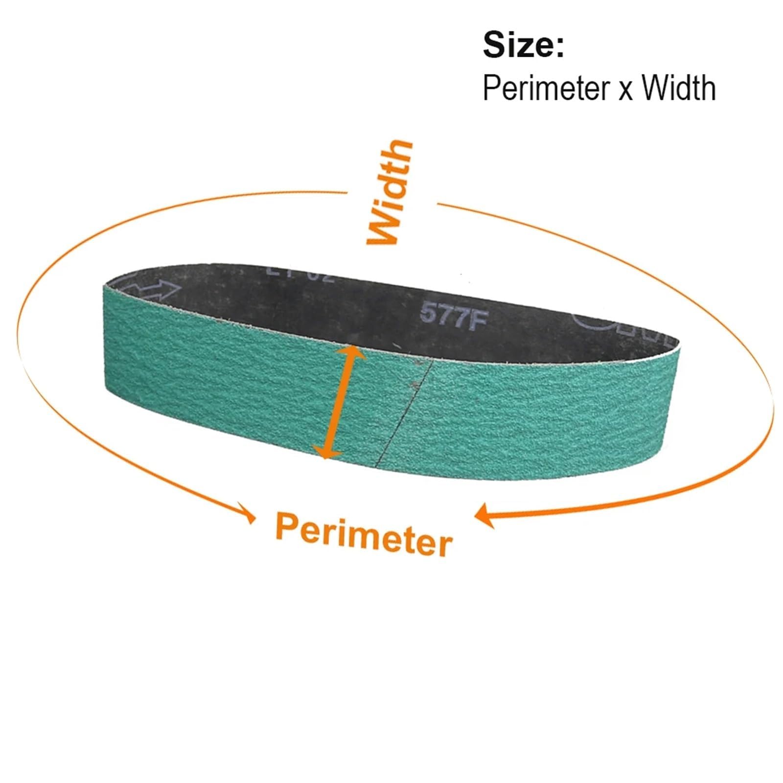Nastro abrasivo, Sanding Belts 4 Pcs 72x2 Inches Zirconia Abrasive P40 P60 P80 P120 577F(Mix)