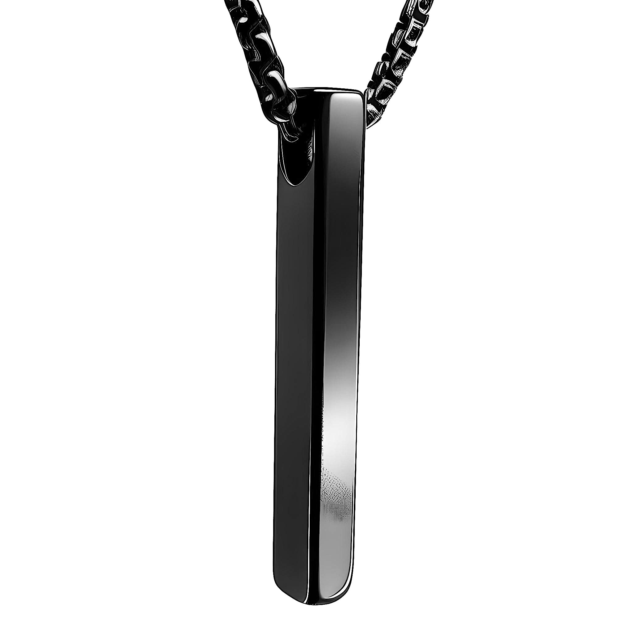 Pendant for Men - Pure Titanium Steel Pendant Collection with 24inch Round Box Chain for Men & Boys