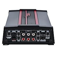 Vista 8 de DS18 CANDY-X5B Amplificador en negro - Clase D, 5 canales, 2000 vatios máximo, digital, 1/2/4 ohmios, con controlador de nivel de subwoofer remoto