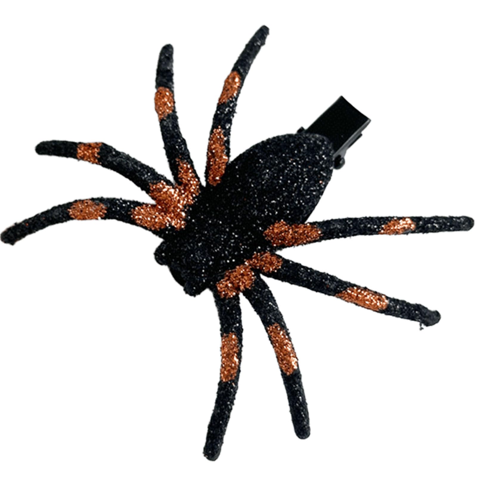 MICFENY Sparkling Simulation Arachnid Hair Barrettes Punk Hairpin For Costume Parties Shimmering Hair Accessories Design