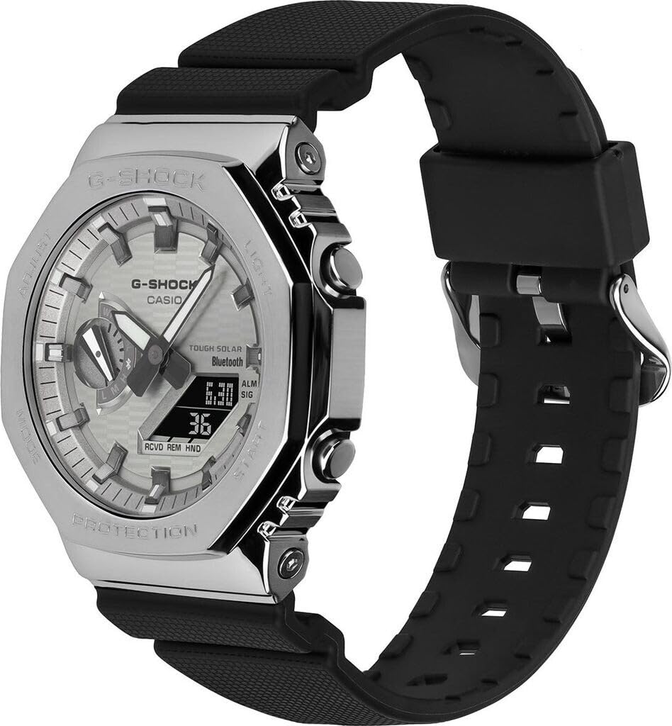 Casio Herren Analog Digital Quarz Armbanduhr G-Shock G-Steel