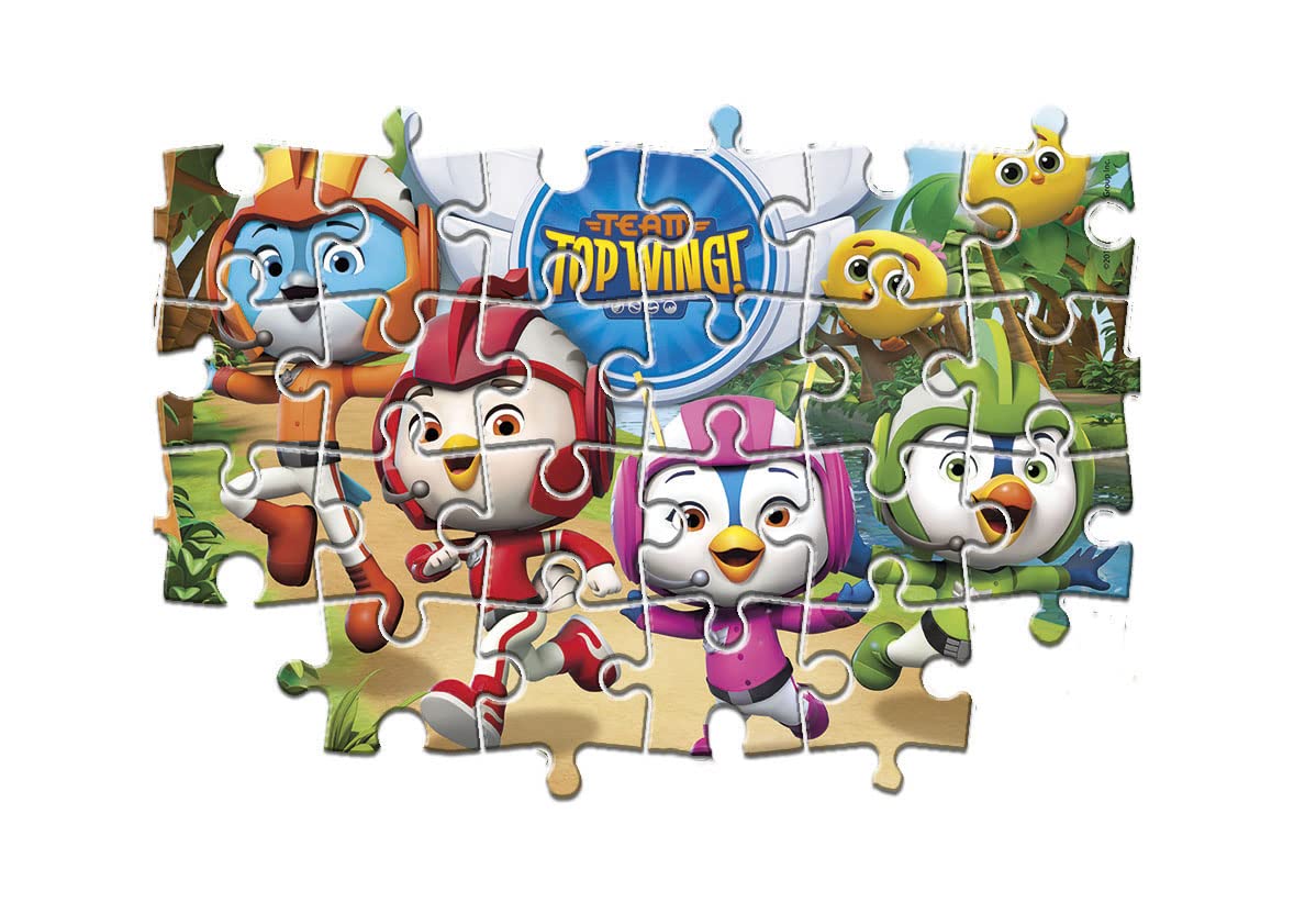 Clementoni Supercolor Puzzle Top Wing – 60 Teile Für Kinder Ab 4 Jahren | Knallbunt & Farbintensiv