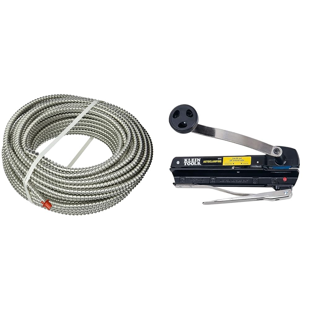 Woods 68579223 100' 14/2 MC Alum Cable, 100 Foot & Klein Tools