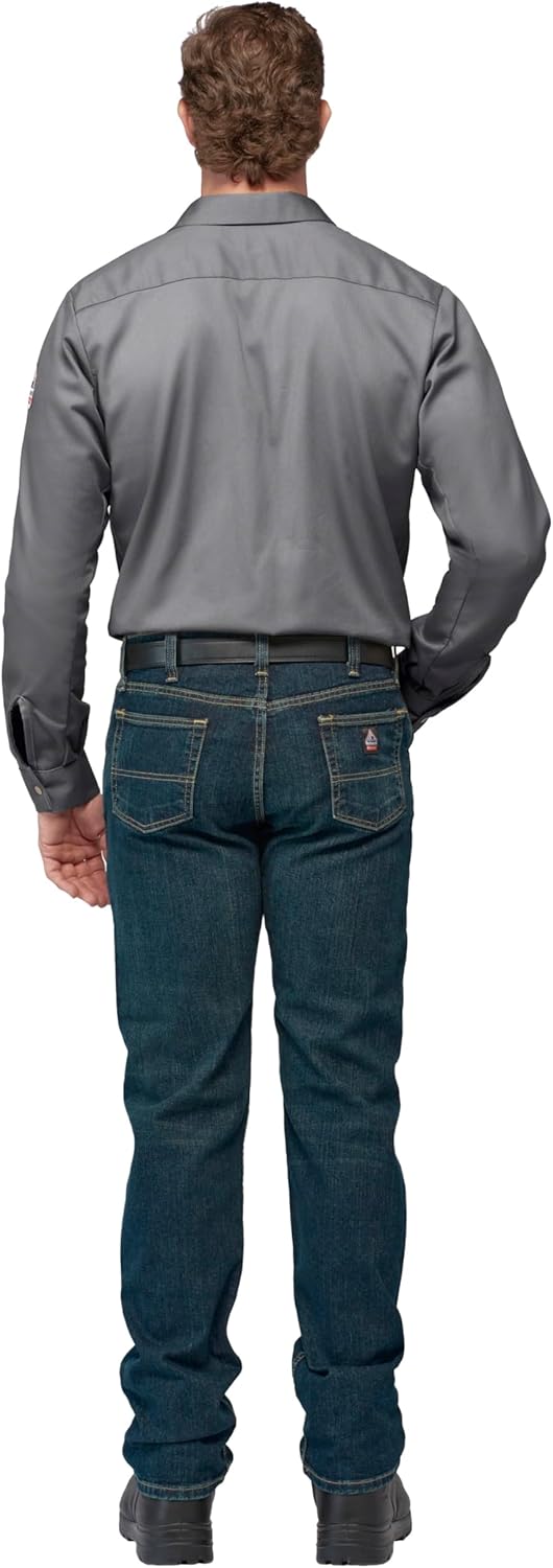 Bulwark Men's Midweight Excel Fr Work Shirt - Image 3