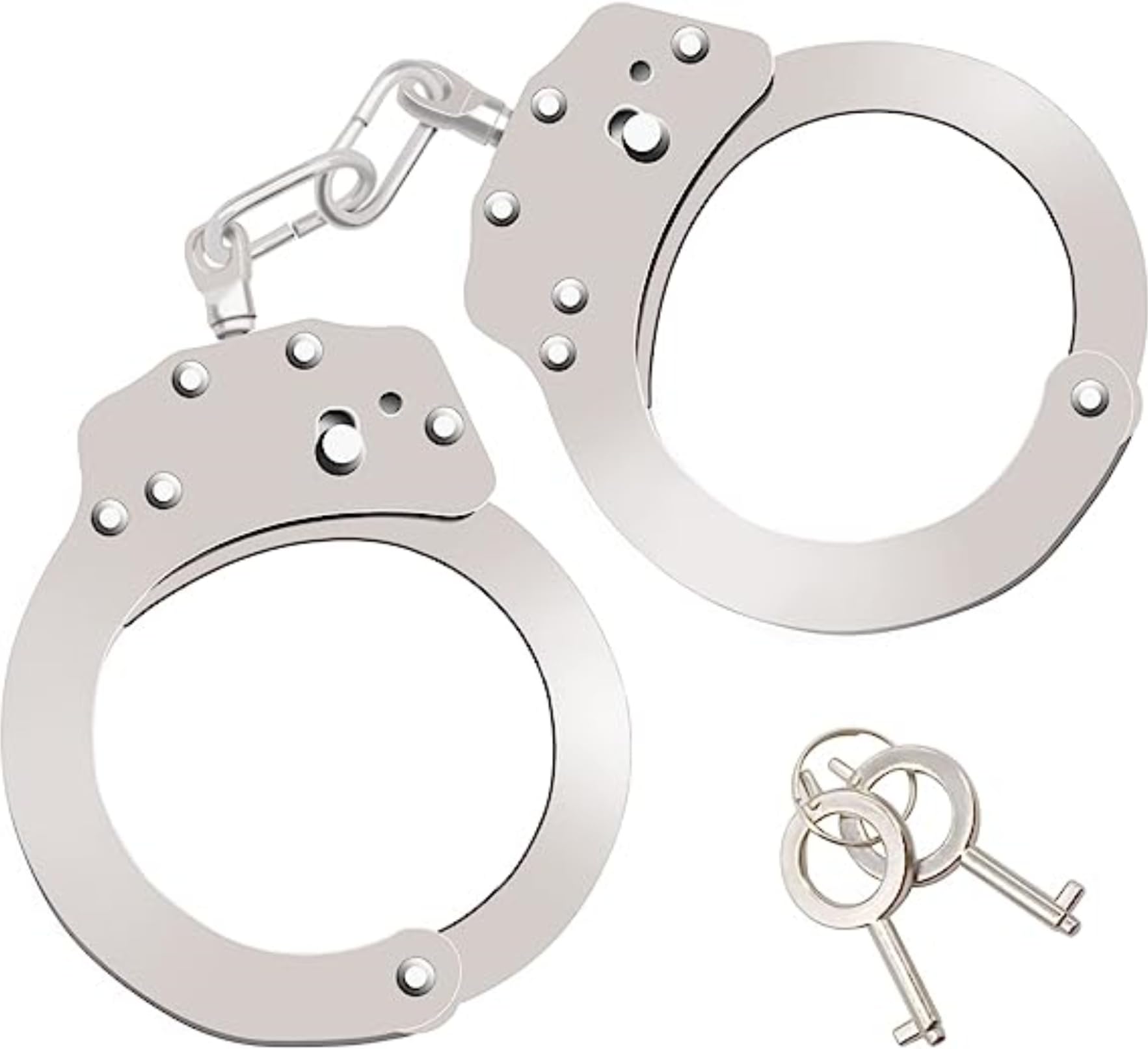 Manette da gioco in acciaio inox, gioco di ruolo, oggetti di scena per il ballo, misura regolabile-A10