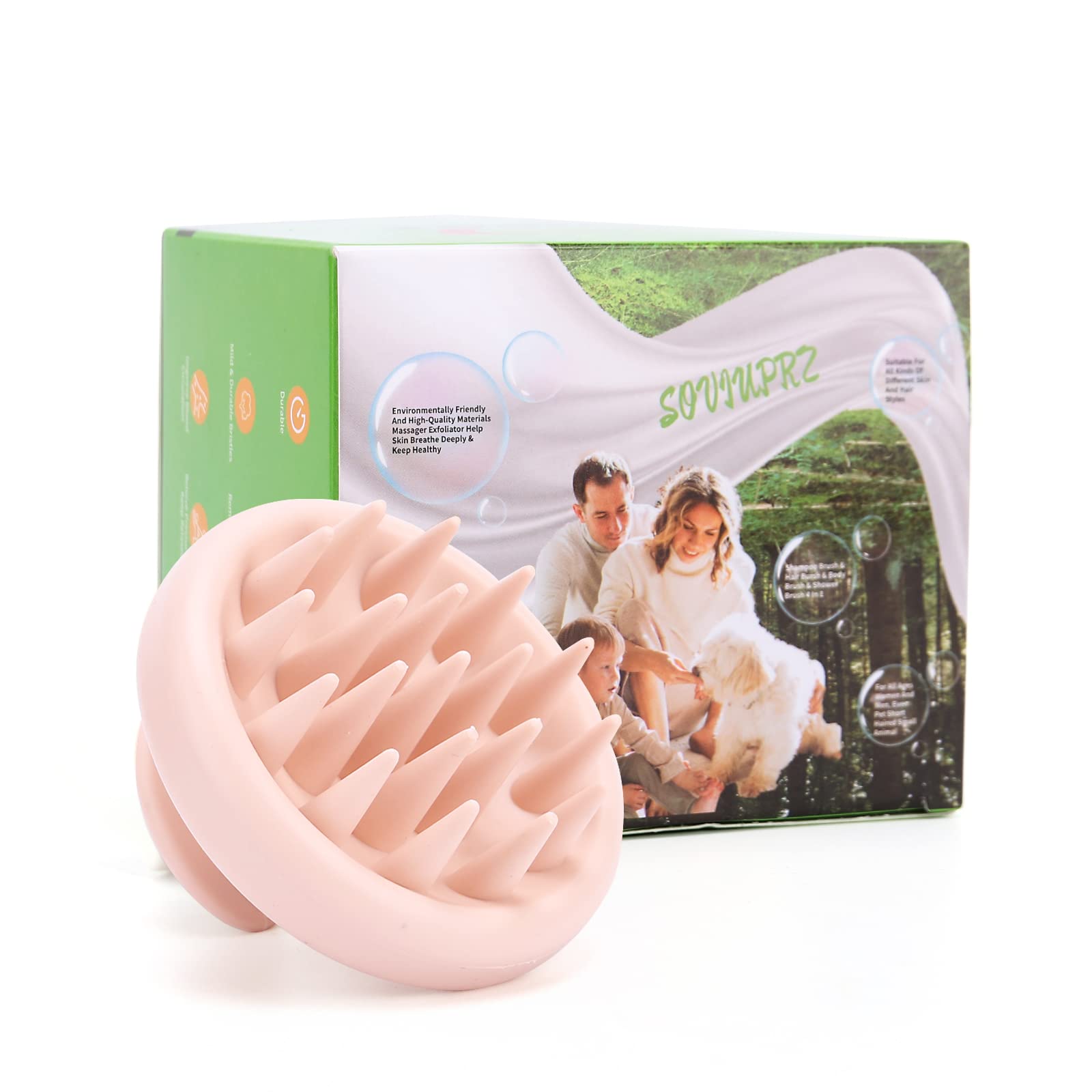 Masajeador Cabeza Cepillo Masajeador Cuero Cabelludo Exfoliante Capilar Cepillo Champu Head Massager Cepillo Silicona Cuero Cabelludo Scalp Massager Anticaspa Mejora El Cuero Cabelludo Seco Y Graso