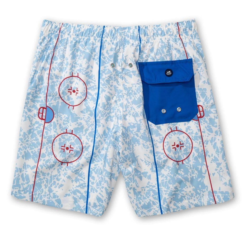 ChalkTalkSPORTS Hockey Swim Trunks | Swim Board Shorts | Youth and Adult Sizes2