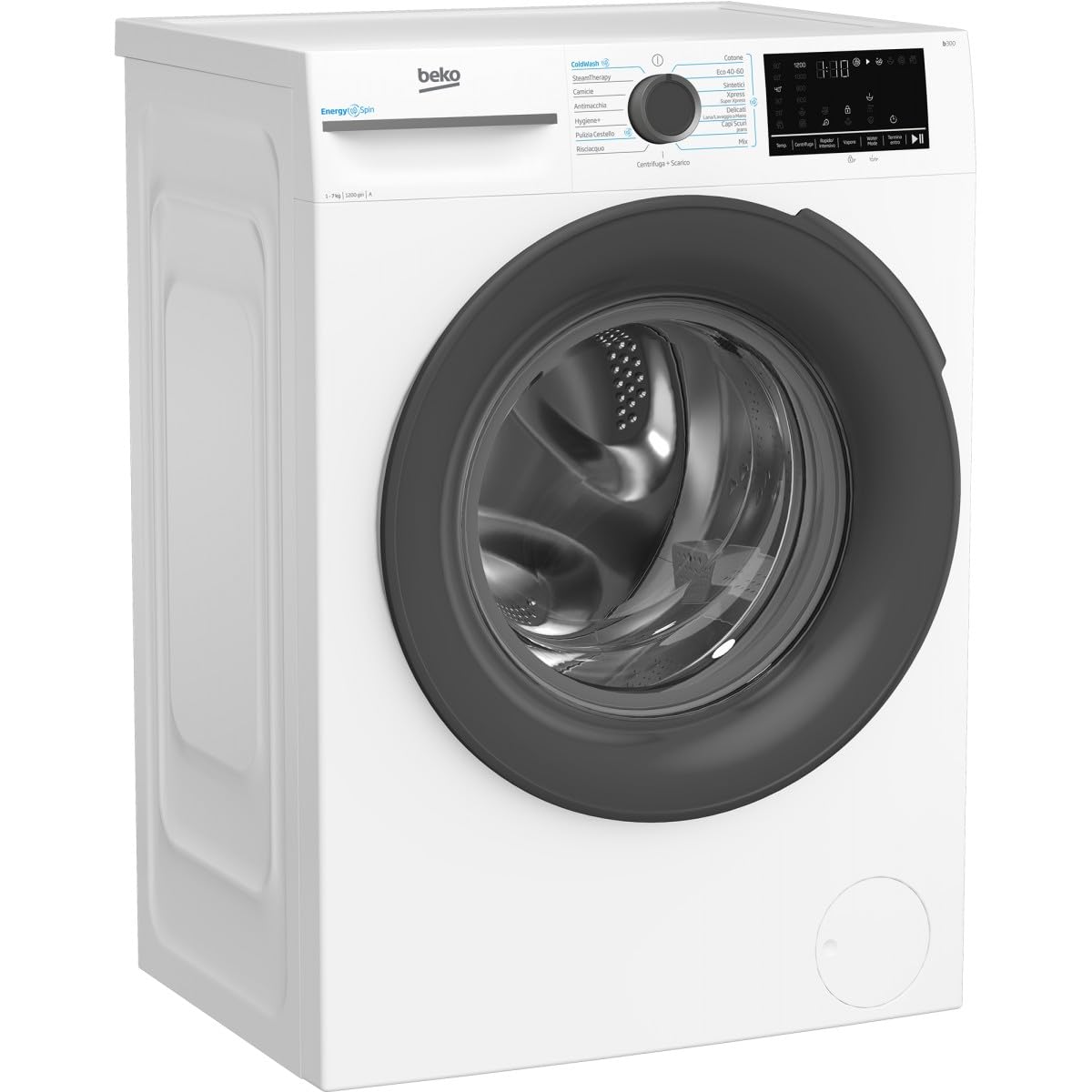 Beko Lavatrice SNELLA 45CM 7KG 1200G A INV DISP VAP OB