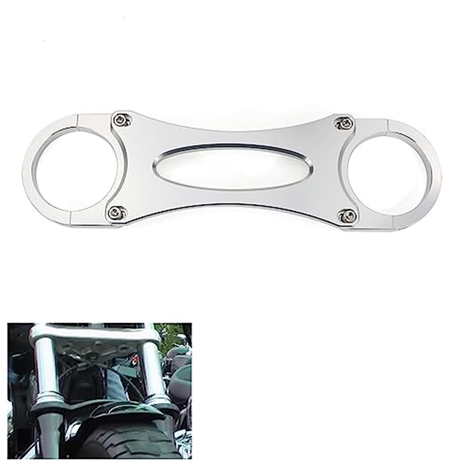 Supporto forcella anteriore, stabilizzatore forcella, per Harley