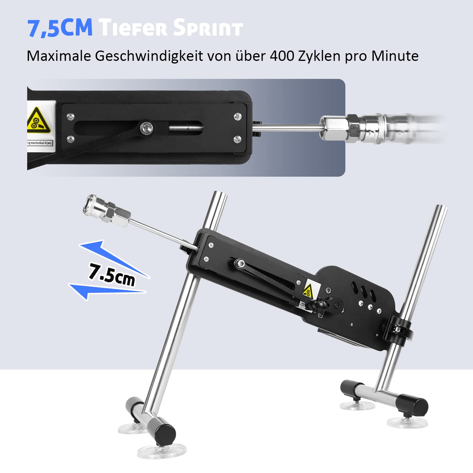 Fickmaschine Frauen Sexspielzeug Fickle Maschinen Sexmaschinen mit Saugnapf Sexmaschine für Frauen Fernsteuerung Sextoy Dildo Machine Automatisch Realistischer Dildo Maschine (Fleischton)