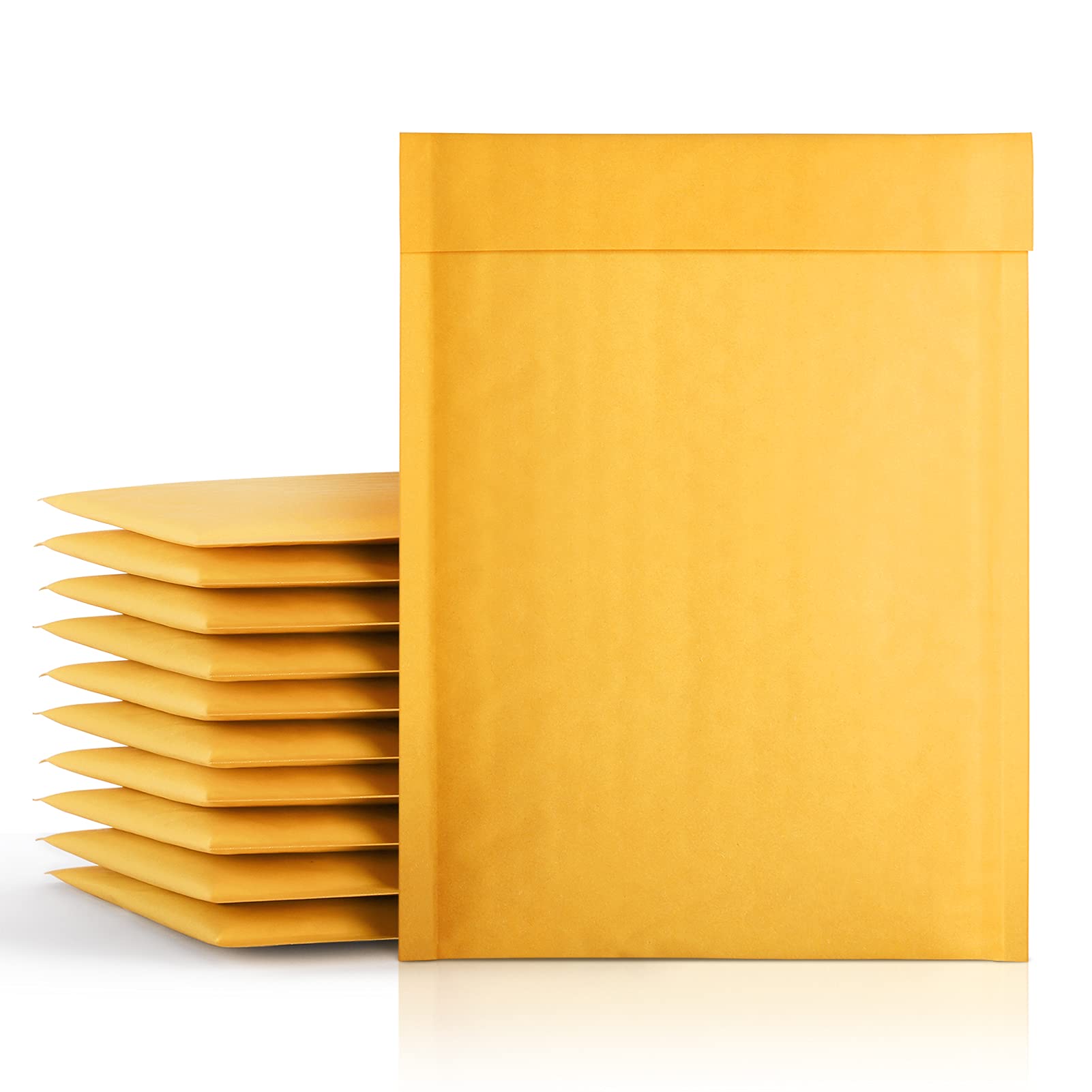 Fuxury Kraft Bubble Mailers 6x10 Self-Seal Shipping Bags, Padded Envelopes, Packaging Bags, Bubble Mailer Mailing Envelopes, Shipping Envelopes, Packaging for Small Business, 50 Pack Bulk #0 Mailers- missing 2 envelopes