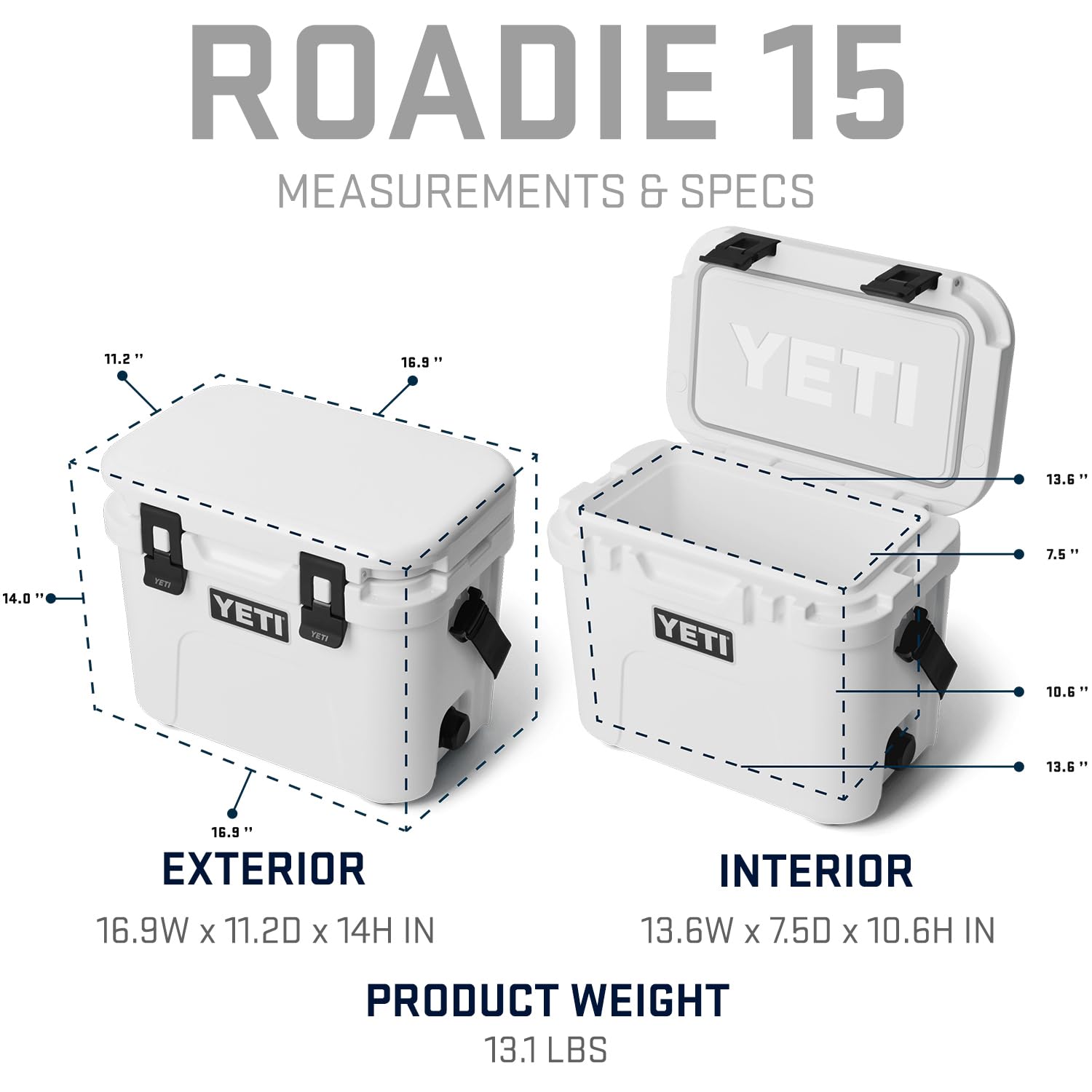 YETI Roadie 15 Hard Cooler con tracolla DoubleDuty