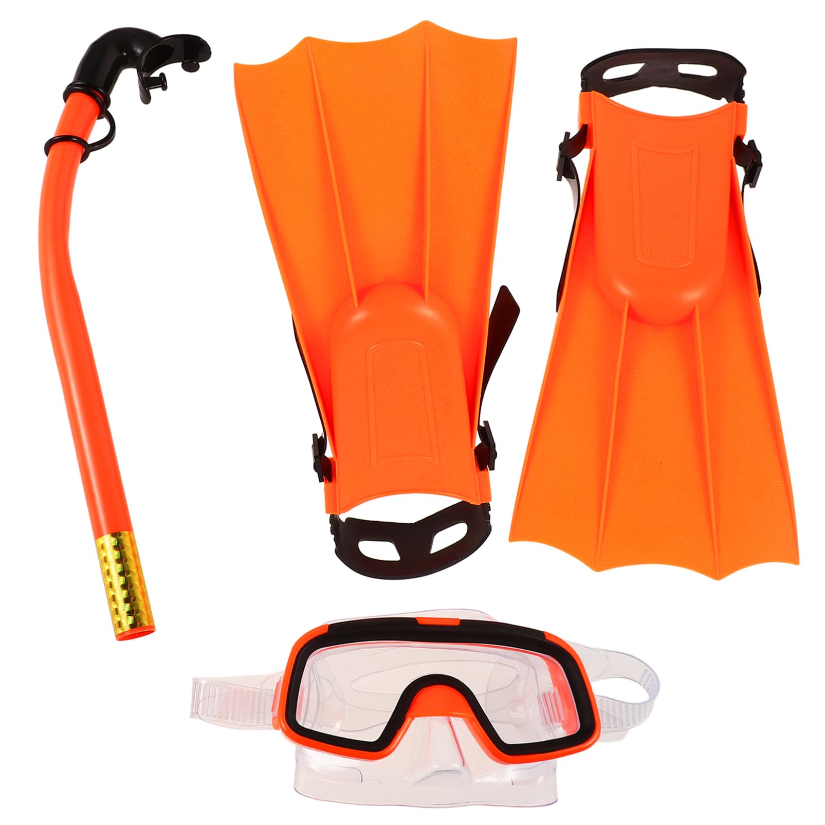 Milisten 1Set Snorkeling Gear with Full Comfortable Fit Swim Goggles Fins for Age Durable Snorkeling Device for Beginners Young Adventurers