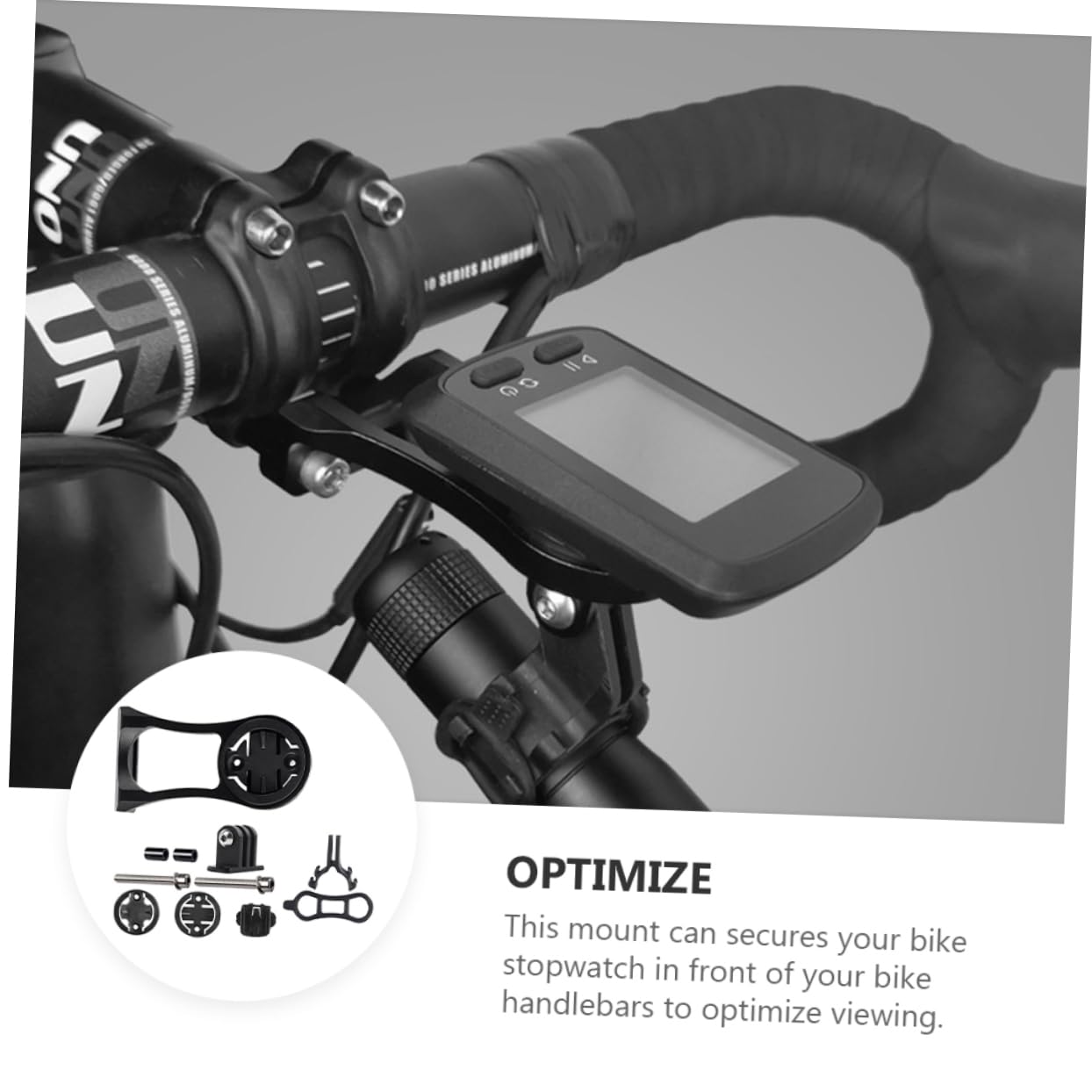 CORHAD Bike Computer Mount for Cycling Computer Mount Stem Extension Holder Aluminum Alloy Bracket for Bike Flashlight Holder