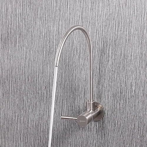 Image of Aquieen Wall Mounted RO Water Purifier Tap for Kitchen | SS 304 Stainless Steel RO Faucet. (Brushed Silver)