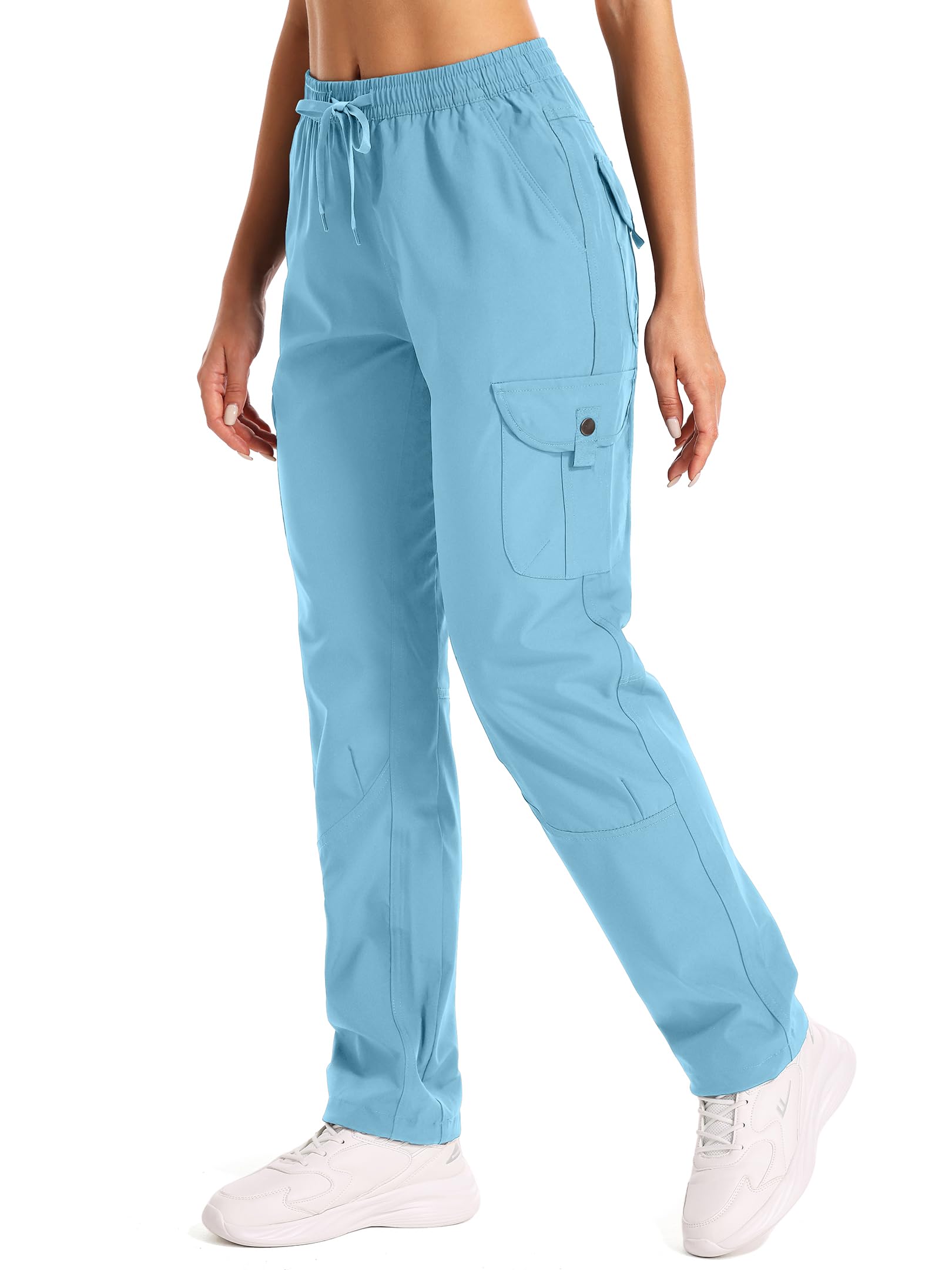 Pantalon Cargo Femme Randonnée Respirant Léger Séchage Rapide Trekking Golf Outdoor Anti-UV Chasse Fonctionnel