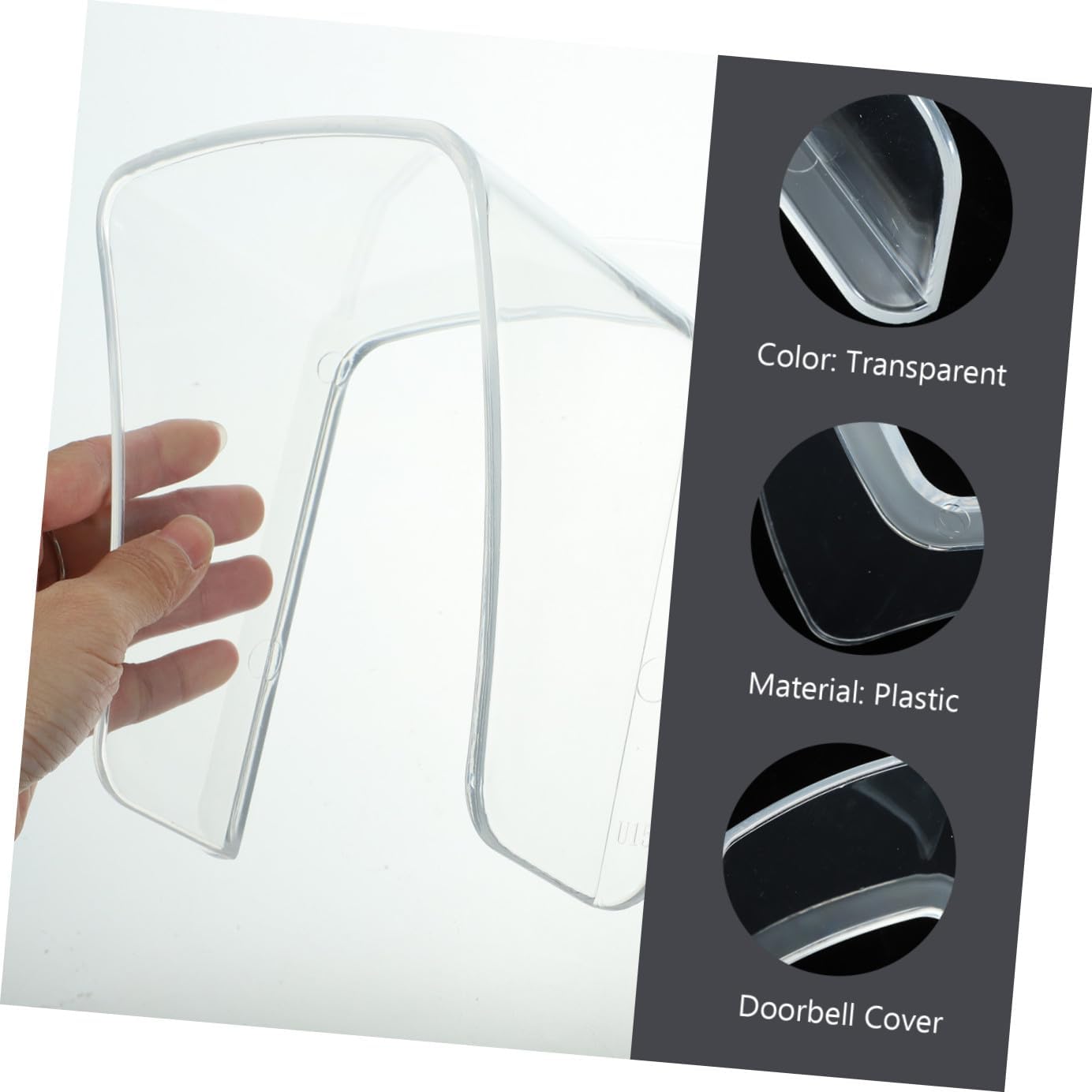 Mipcase Waterproof Doorbell Rain Cover Clear Doorbell Cover Doorbell Ring Chime Plastic Universal Rain Cover for Doorbell Doorbell Covers for Inside