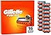 Gillette Fusion5 Razor Blades Men, Pack of 16 Razor Blade Refills with Precision Trimmer, 5 Anti-Friction Blades, Orange