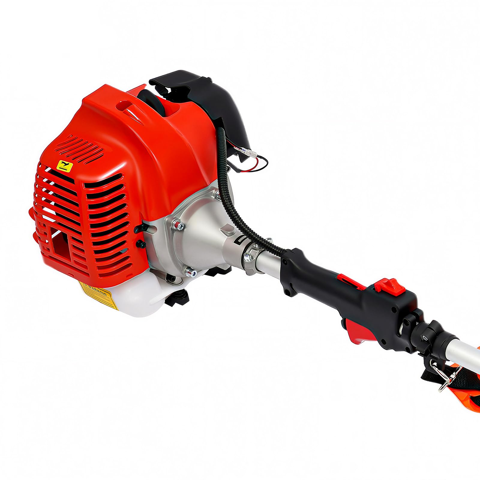 CG520 51,7cc 2 tiempos soporte lateral desbrozadora de gasolina 1,4 kW, herramienta de jardín multifuncional para cortar césped, sierras de árbol, corte de setos