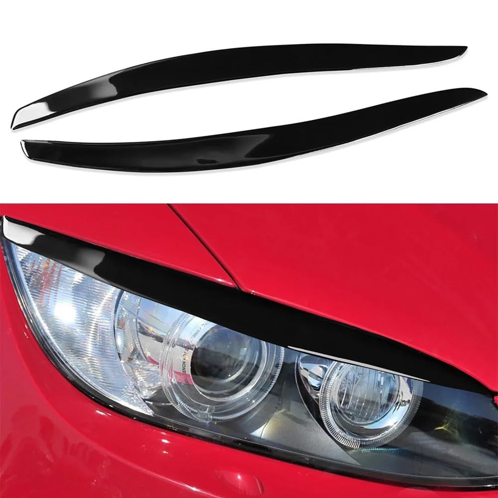 Finitura Per Sopracciglia Faro, CAXUMO 2 Pezzi, For BMW Auto Gloss Black Faro Palpebre Sopracciglio Trim Sinistra Destra, For BMW Serie 3 E92 E93 M3 2006-2012 Fibra Di Carbonio - 3