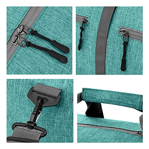 Duffel Bag 40L Packable Duffle Bag with Shoes Compartment Unisex Travel Bag Water-Resistant Duffle Bag(Mint Green,40L)