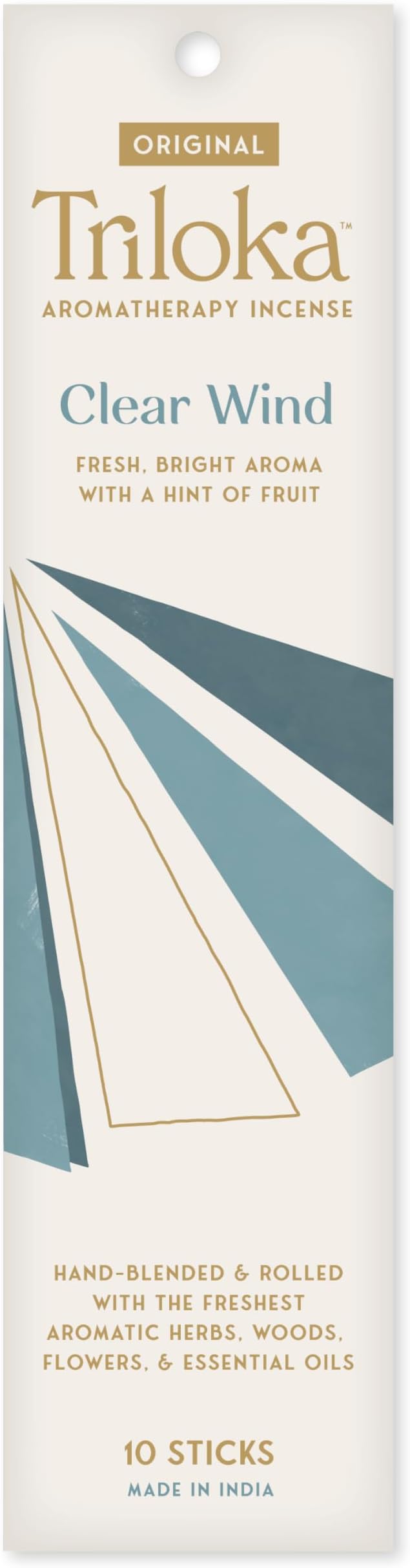 Triloka Original Incense, Clear Wind, 10 Sticks
