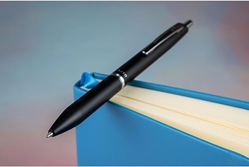 Vista 5 de PILOT Acroball 1000 - Bolígrafo retráctil y recargable ultra premium, barril negro, punta fina, tinta negra, bolígrafo individual (13635)