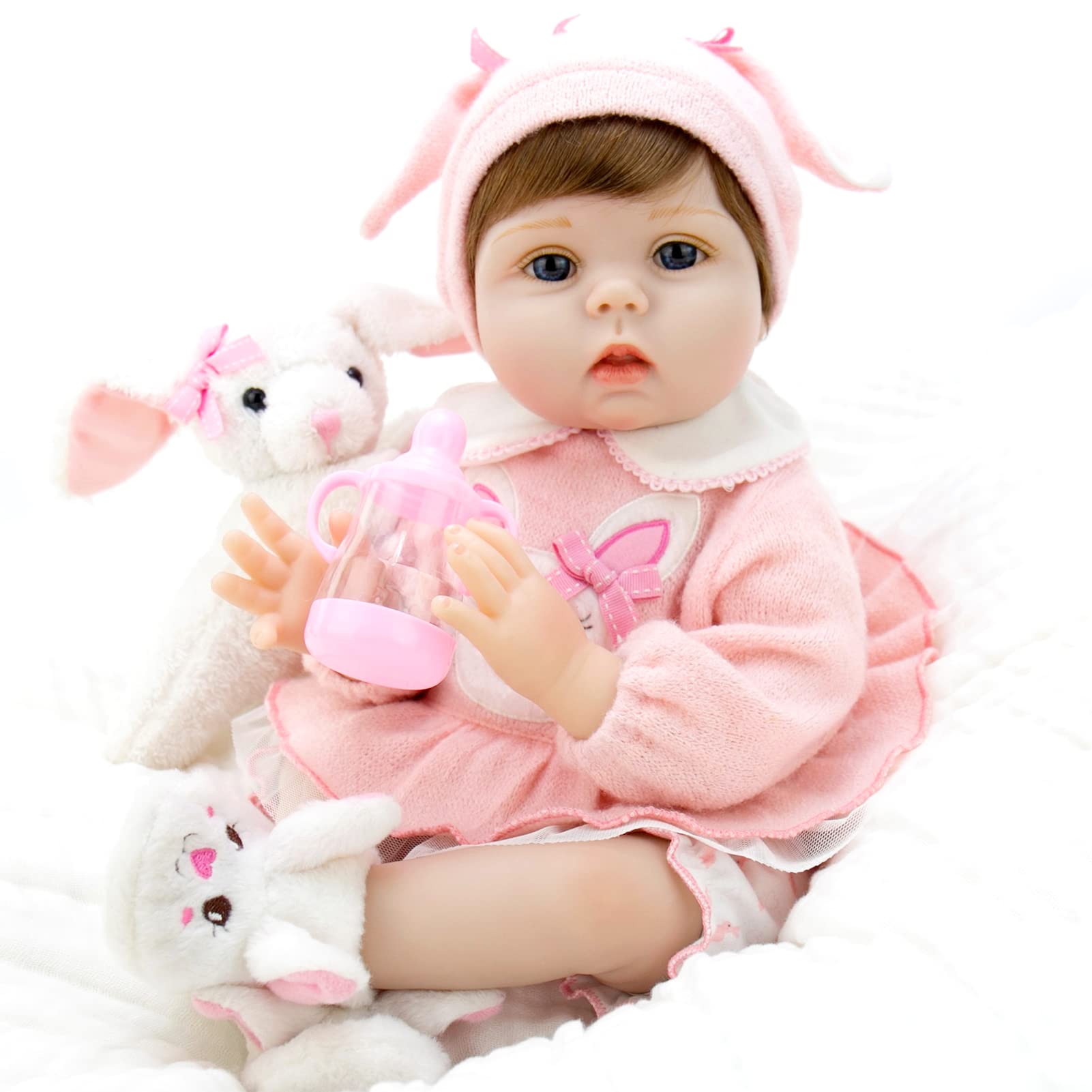 Milidool Reborn Baby Dolls, Realistic Newborn Baby Dolls, 22 inch Real