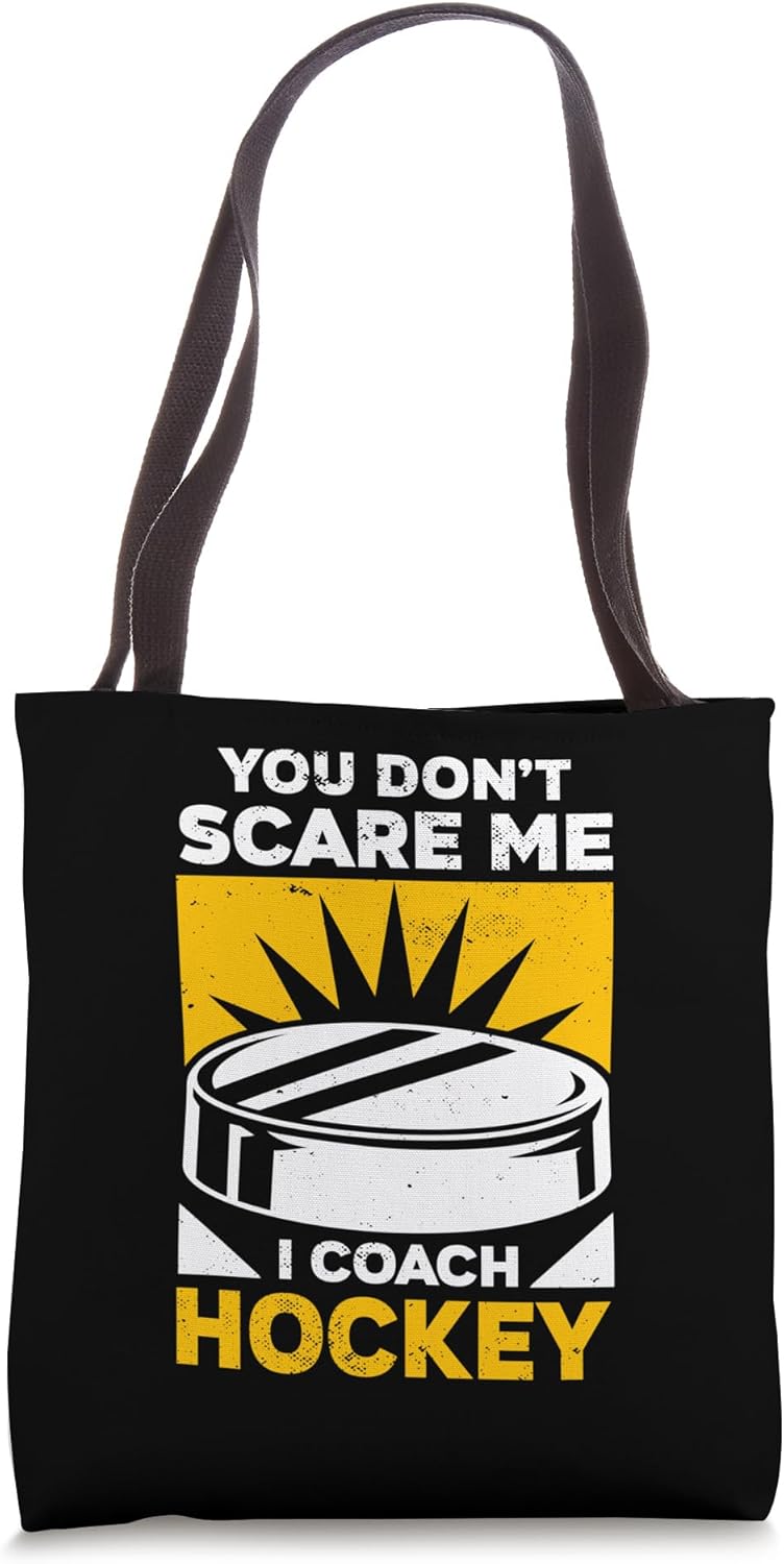 Ice Hockey Coach Dad Tote Bag