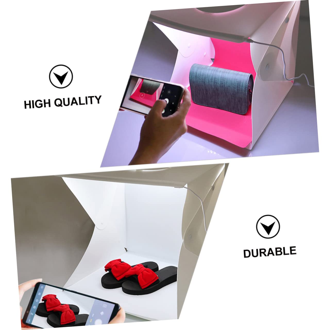 Hemobllo Boîte à Lumière Photo Portable pour Studio Boîte à Lumière pour Photographie Boite Photo Compacte