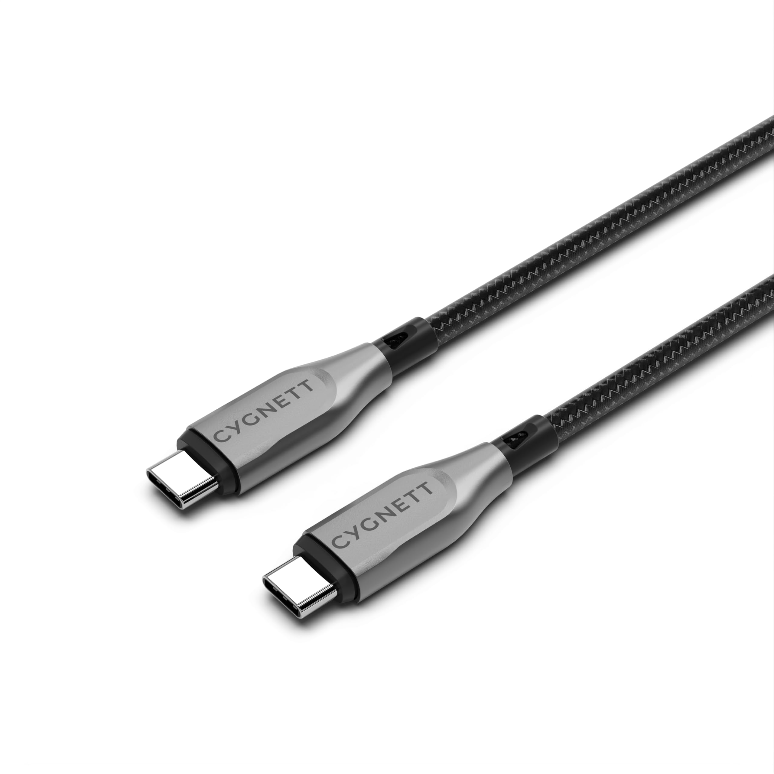 Cygnett 2M Usb-C To Usb-C Armoured Cable – Black 848116041124