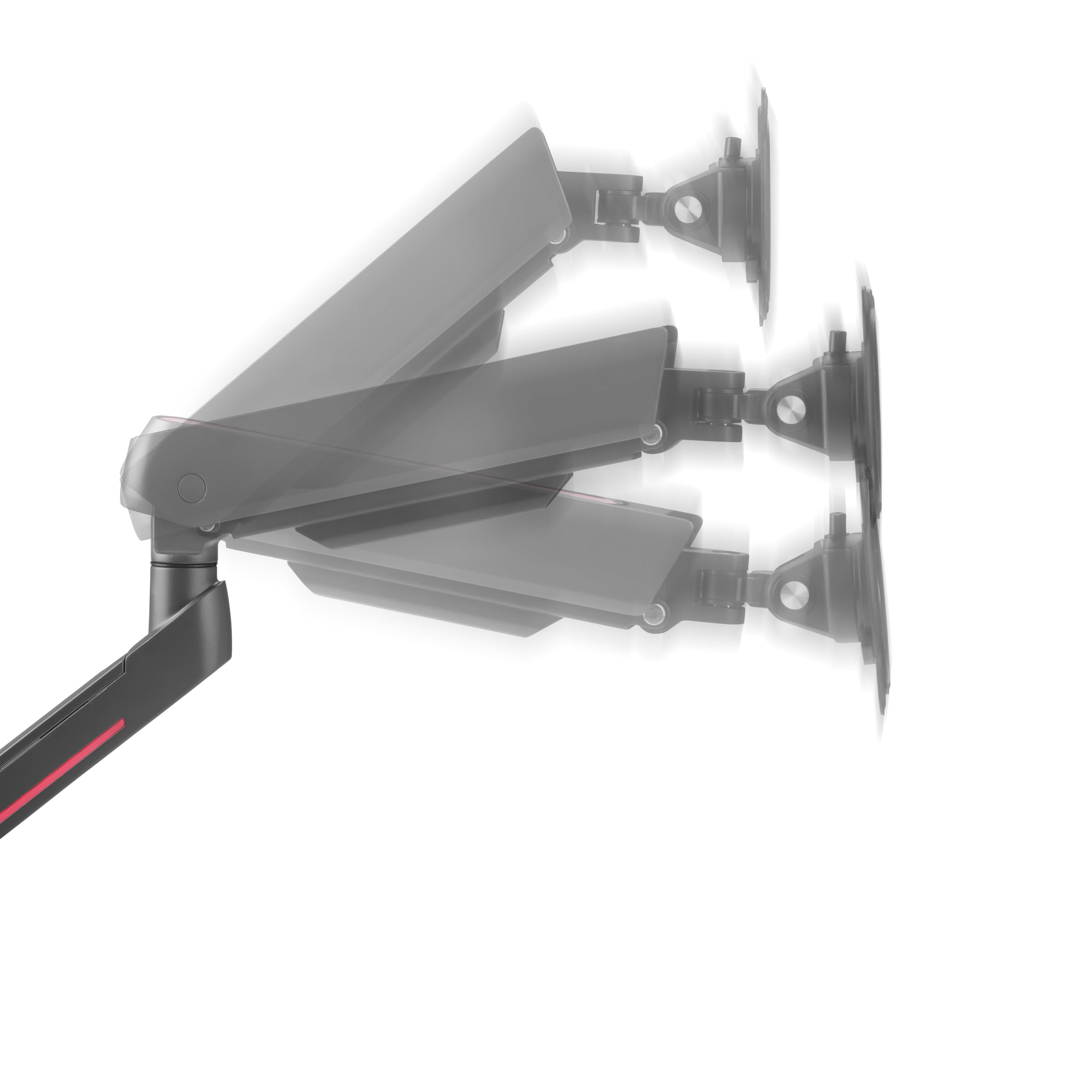 Braccio universale per monitor Gaming One for All-21-45 pollici-VESA 75/100 mm-Regolazione dell'altezza-Inclinazione (80°), rotazione (180°) e rotazione (360°) - 14 kg per schermo-Nero (DM8110)