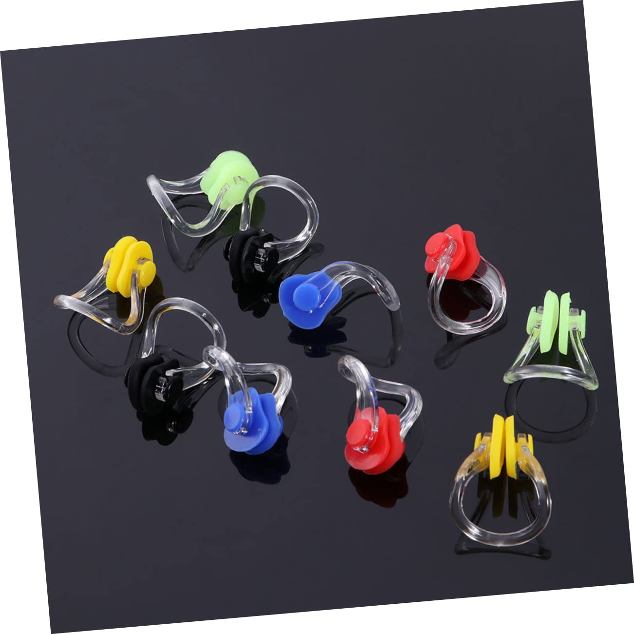 BESPORTBLE Clip per Naso in Silicone da Nuoto Stringinaso Impermeabile a Propano per Il Campeggio Pinze per Il Naso da Nuoto Tappi per Il Naso dell' Gel di Silice