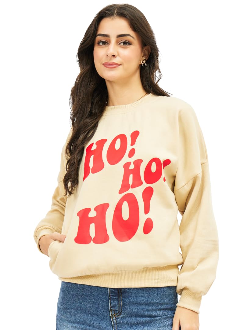 Women’s Graphic Printed Sweatshirt | Soft Casual Pullover | Elegant Flower Embroidery Cozy Winter Sweatshirt for Women-image-37
