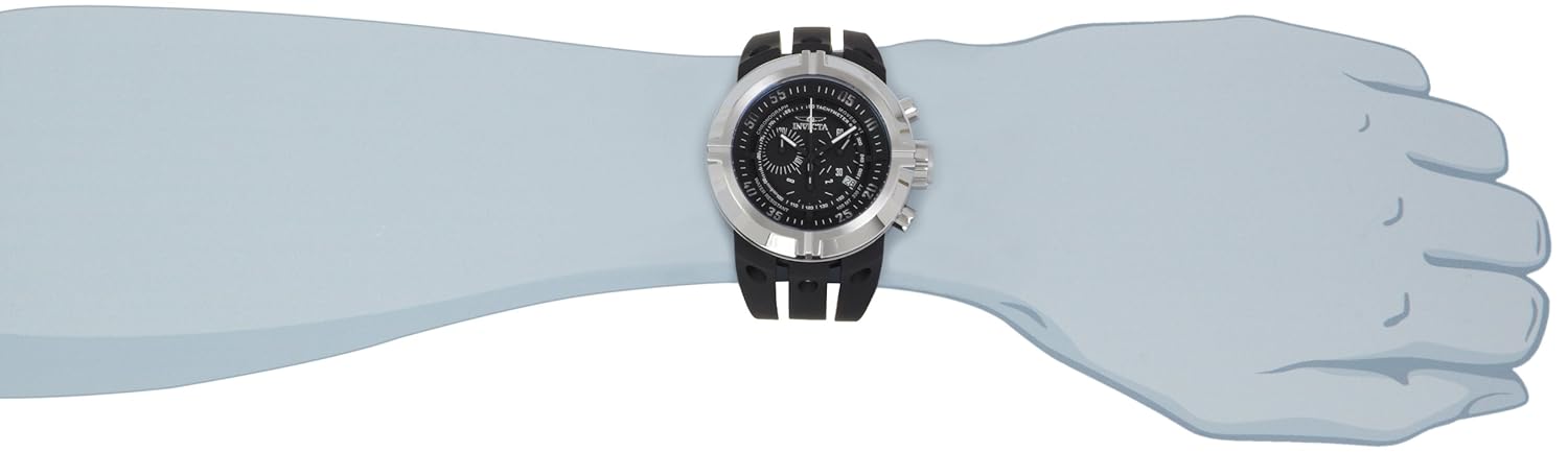 Invicta 0839 Chronograph Watch front view