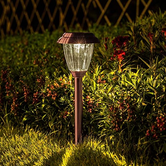Solar Lights Copper Garden Walkway Lights