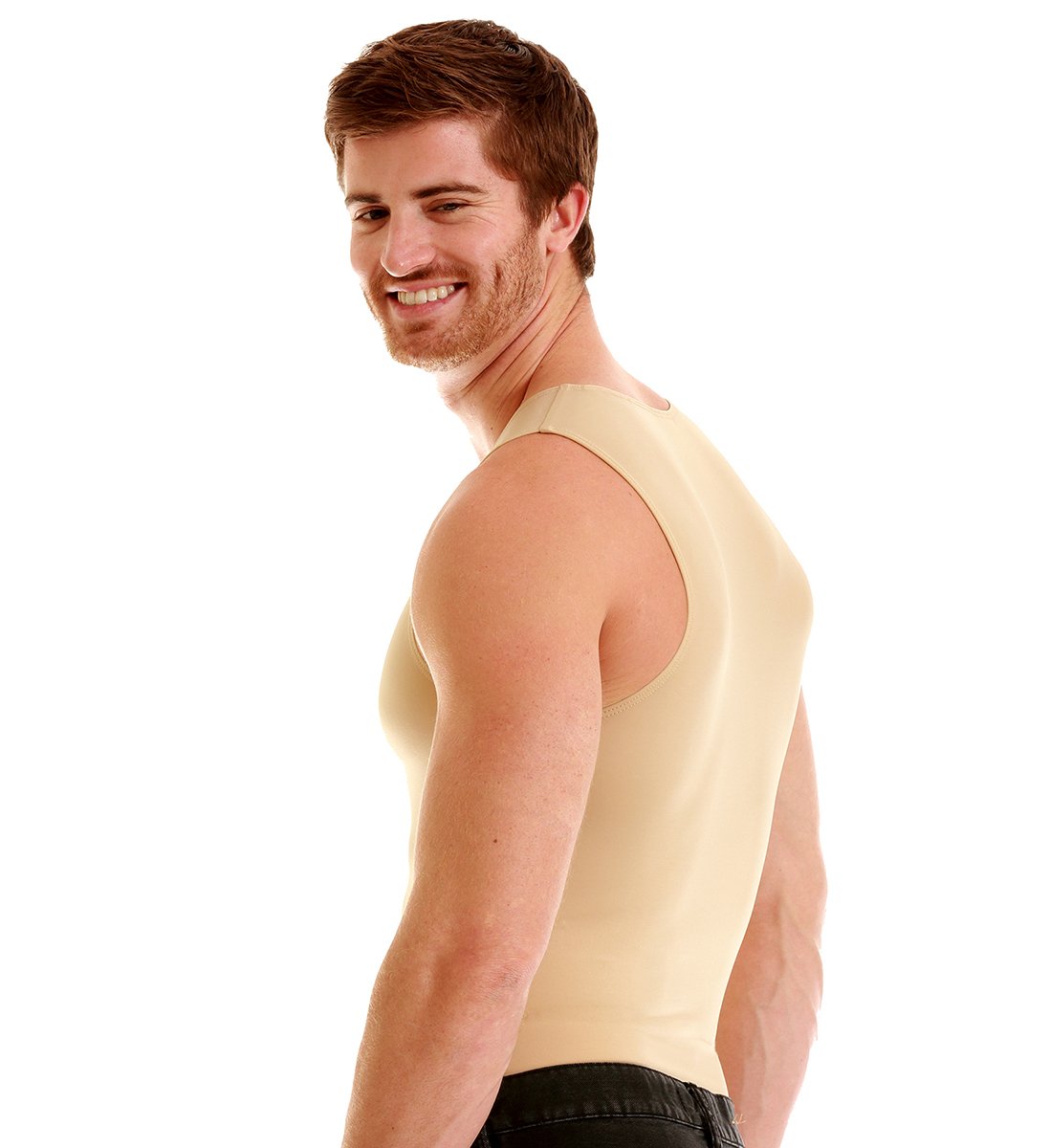 Insta Slim Herren Tanktop Hemd mit Rundhalsausschnitt