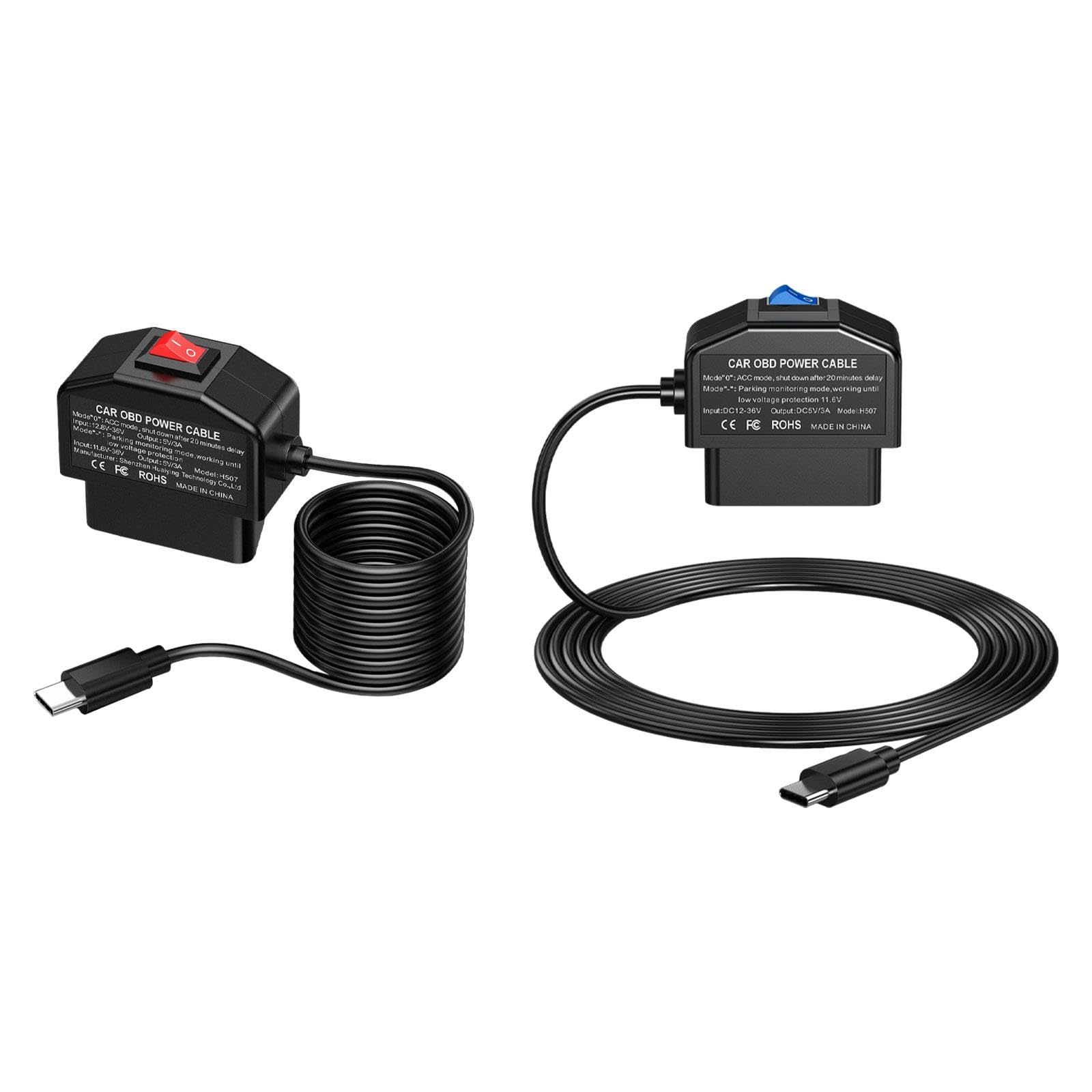 OBD Power Cable 24 Hours Parking Observe with USB Fe-Male Port Mini Accessory Voltage Detection-image-25
