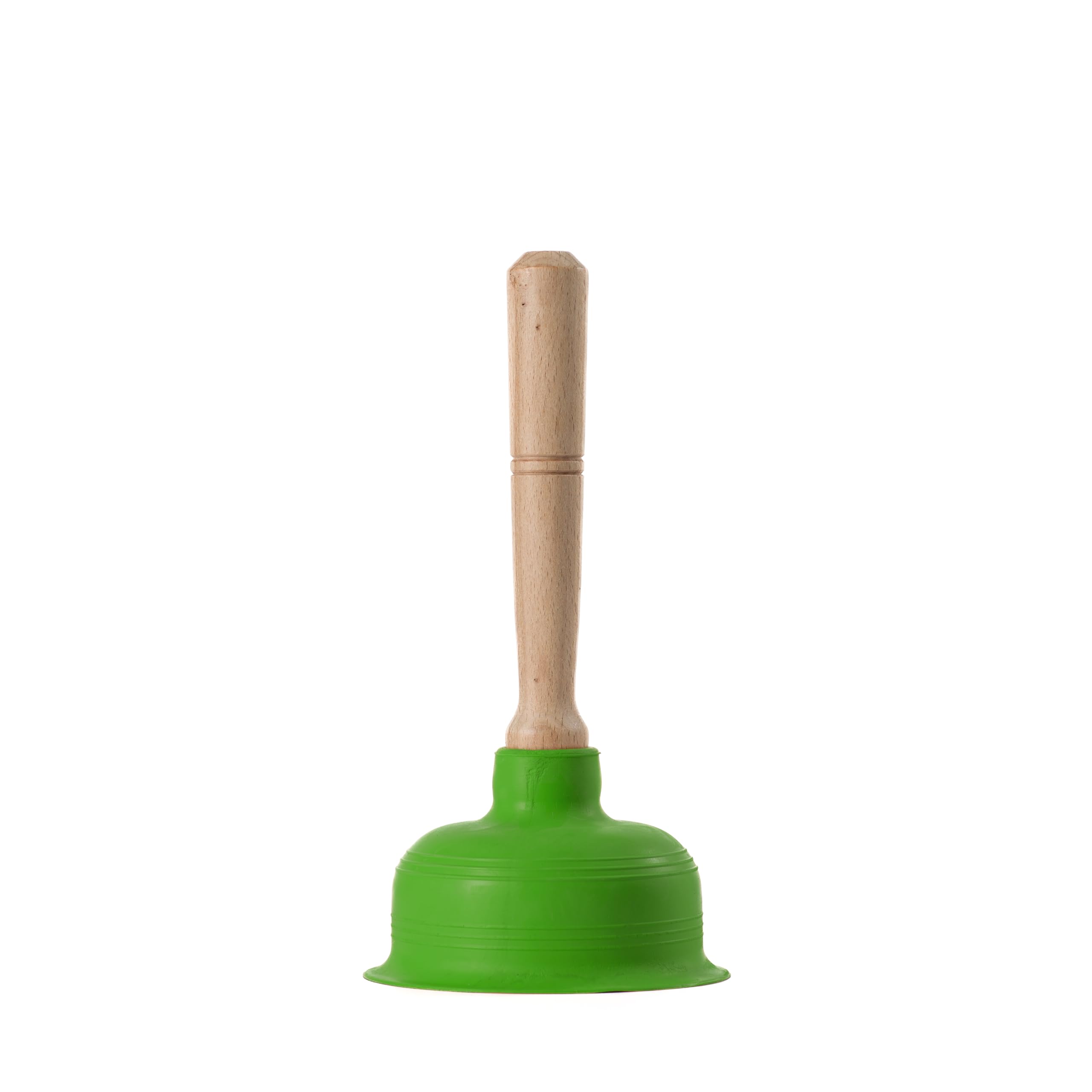 Buffalo - Premium Green Cup Drain Plunger - Heavy Duty Unblocker - for Kitchen and Bathroom - 12cm