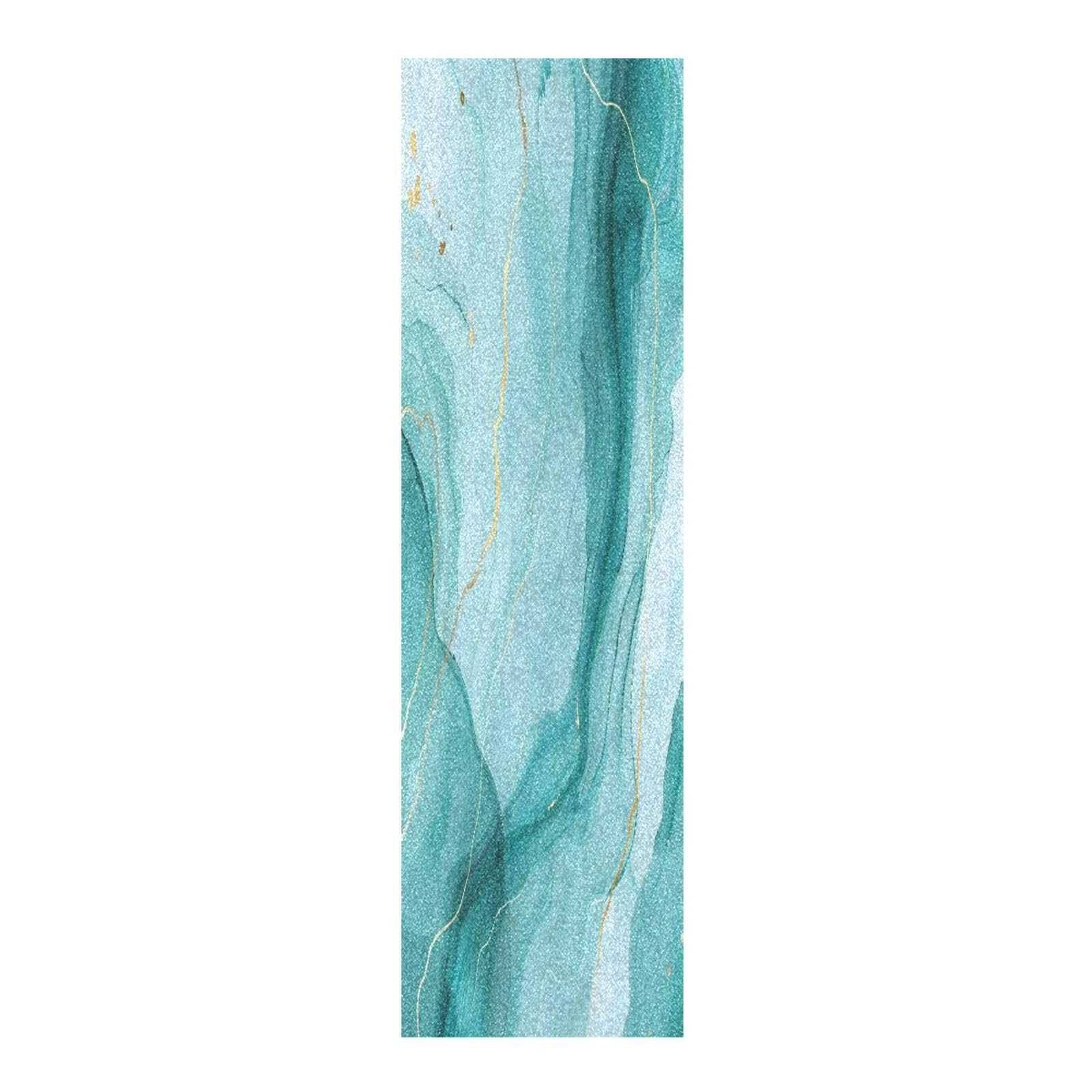 CEBUGI Turquoise Marble Texture Skateboard Grip Tape 44x10in Waterproof Tear-Proof Longboard Grip Tape Bubble Free Non-Slip Scooter Grip Tape for Girls Boys