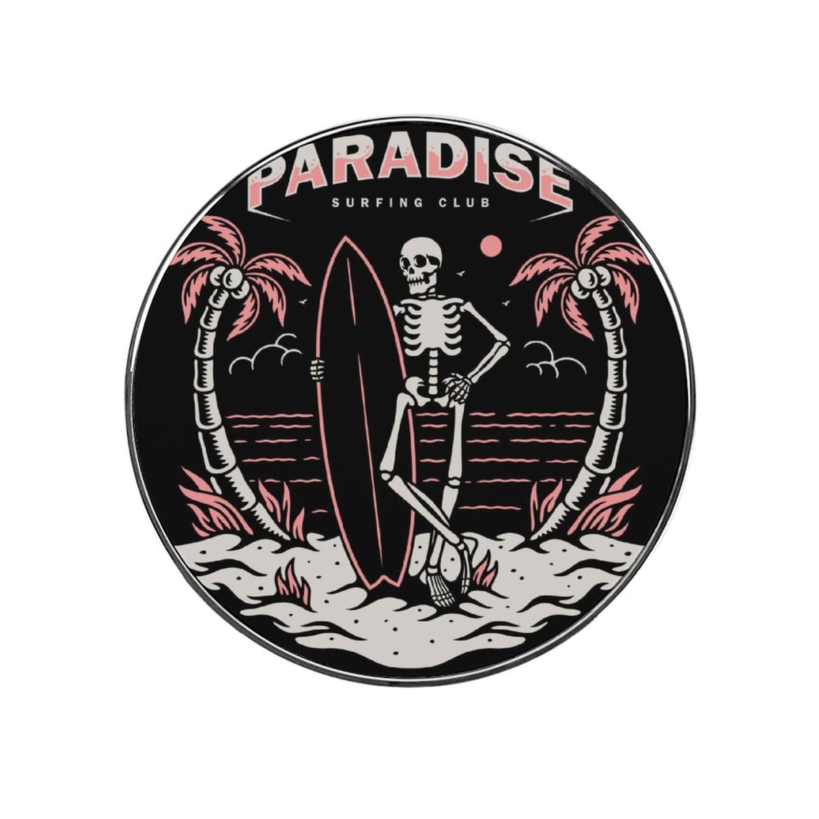 Surfboard Skull Refrigerator Magnet Decorative Locker Magnet For Kitchen And Office Home Décor