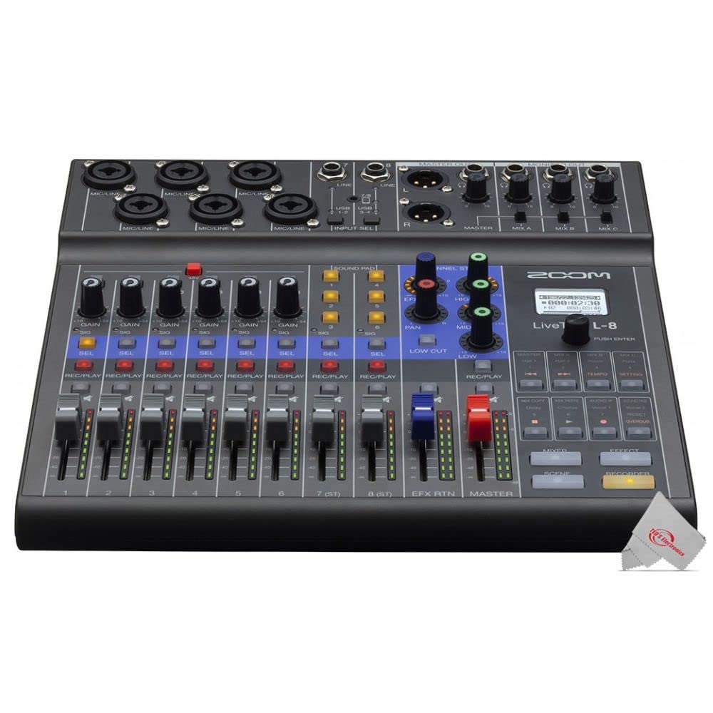 ZOOM LiveTrak L-8　/　専用バッグ付き Amazon.com: Zoom LiveTrak L-8 Portable Podcast 8-Track