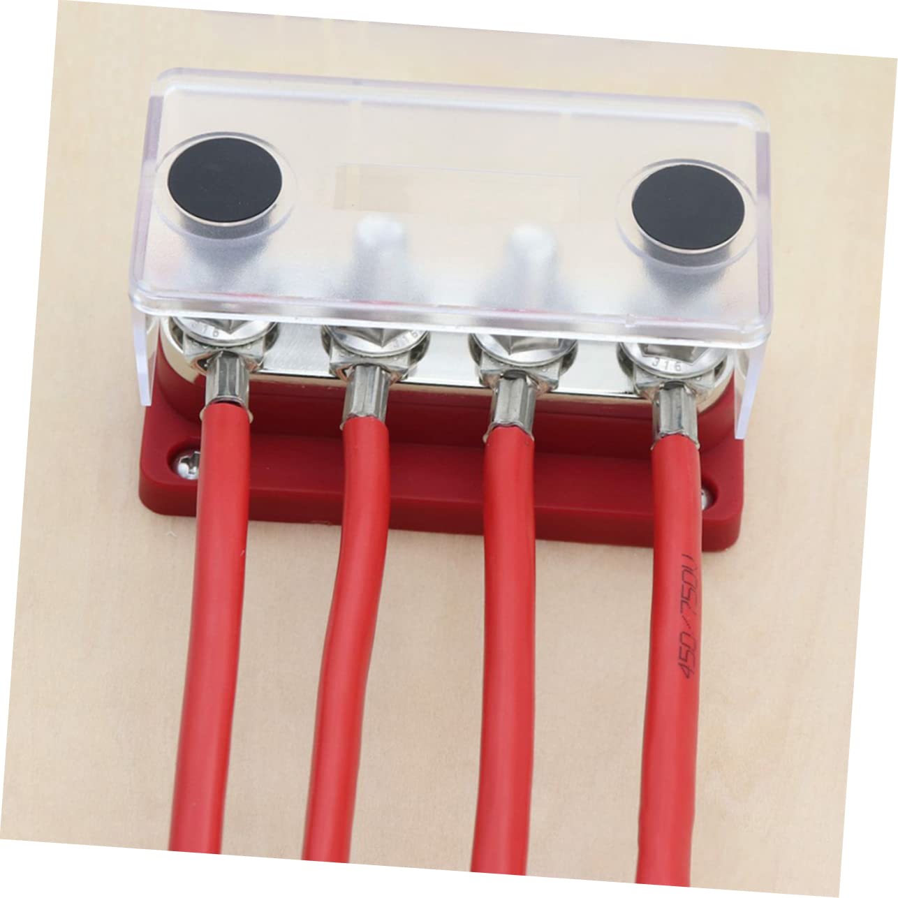 Healifty 300a Terminal Bus Bar Heavy-duty Distribution Block for Automotive Rv and Solar Applications Easy to Install Compact Multi-connection Strip