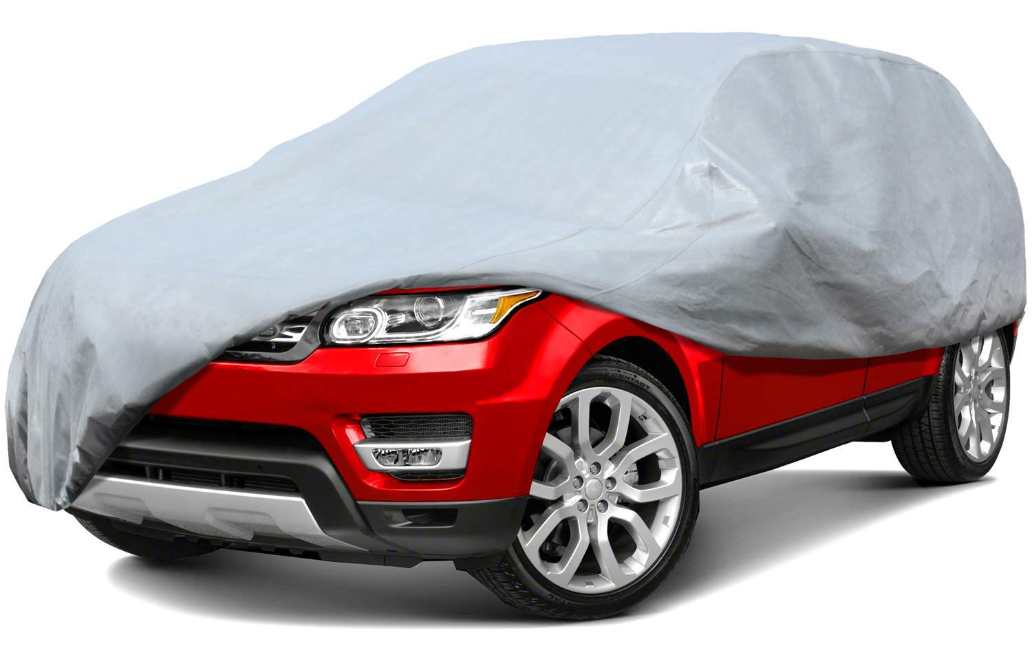 BonShine Sedan Car Cover UV Protection Dustproof Waterproof Windproof Auto Cover Protect Outdoor, Fits Up to 210 Sedan (SUV)