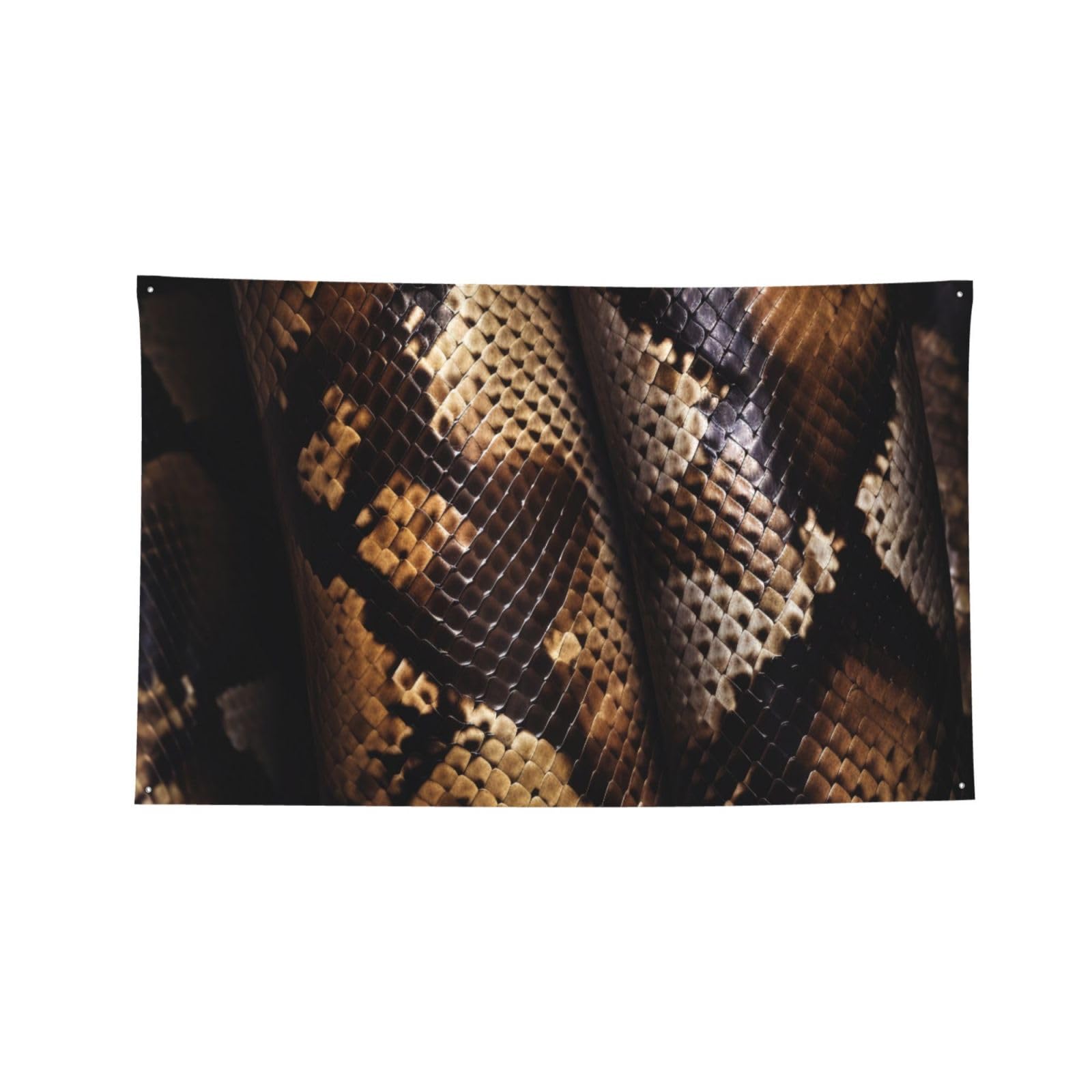 Grande bannière imprimé peau de serpent pour déco de dortoir et bar
