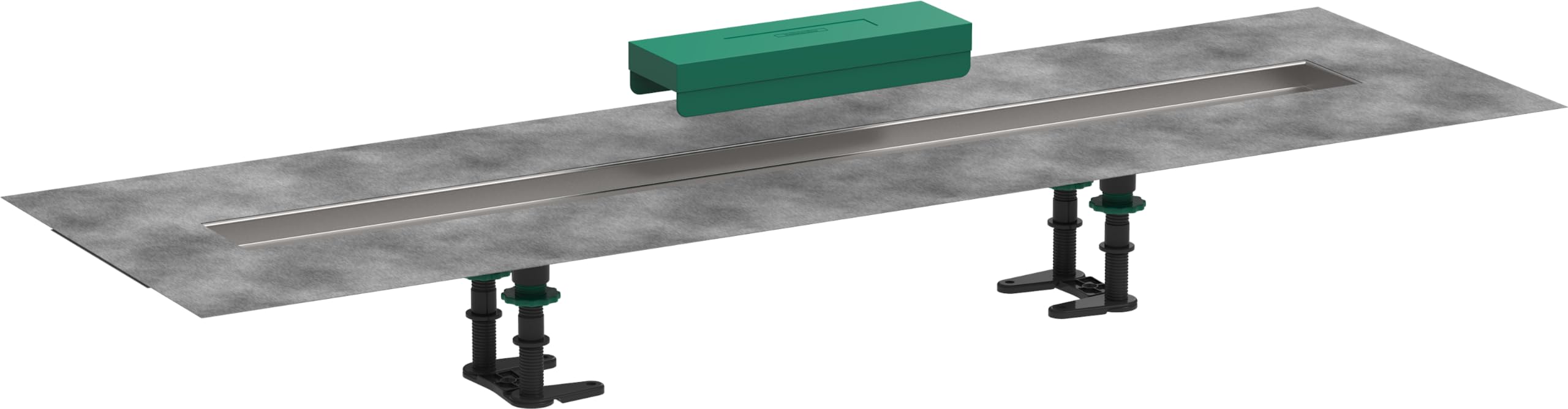 hansgrohe Kit d'installation RainDrain 900 mm pour caniveau de douche hansgrohe (RainDrain Rock et RainDrain Match), siphon de sol douche