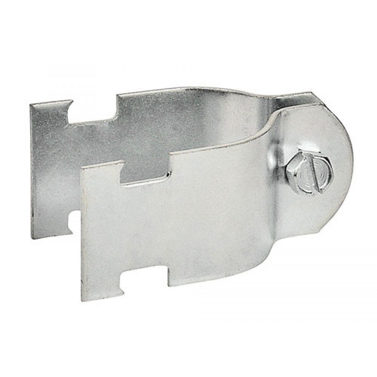 2 Pcs, 1-1/2 In. Two Piece Rigid Conduit Stainless Steel Strut Clamp, 316Ss Used to Mount 1-1/2In Rigid Conduits From Strut Channel