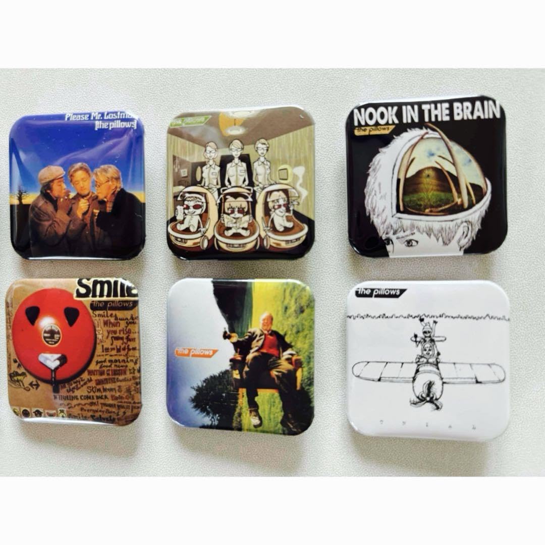 Amazon.co.jp: ピロウズ CDジャケット 缶バッジ 8個セット